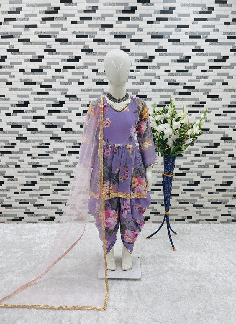 Floral Dhoti