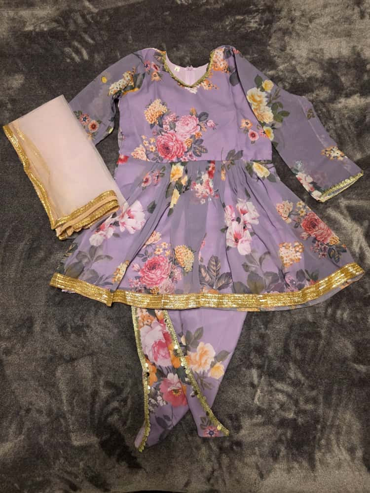 Floral Dhoti