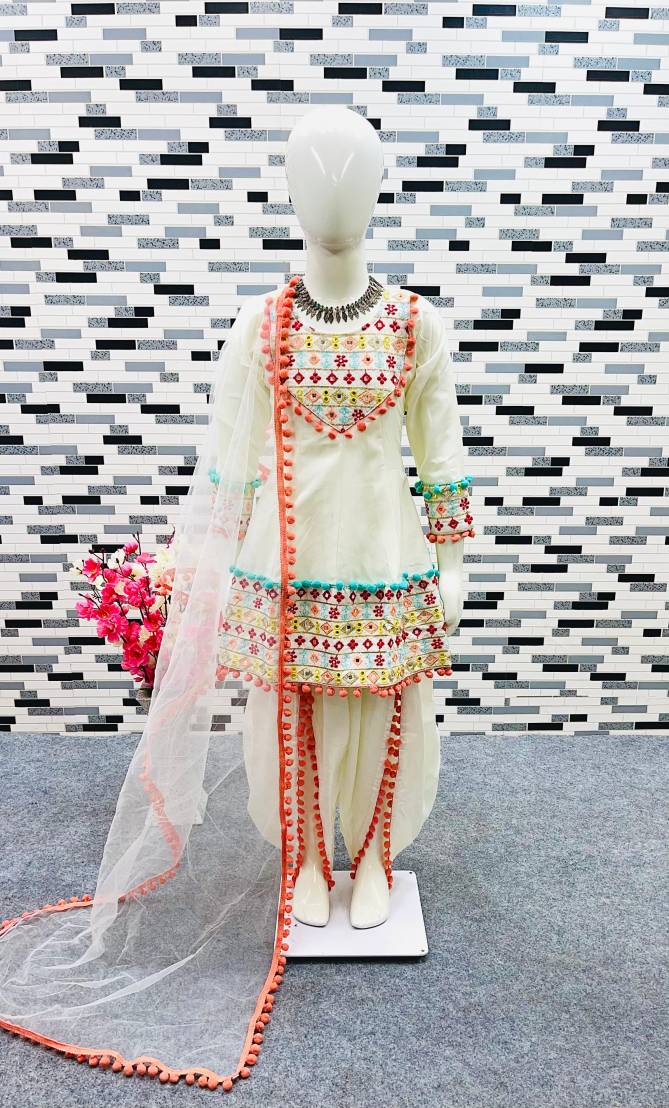 Pom Pom Dhoti Suit