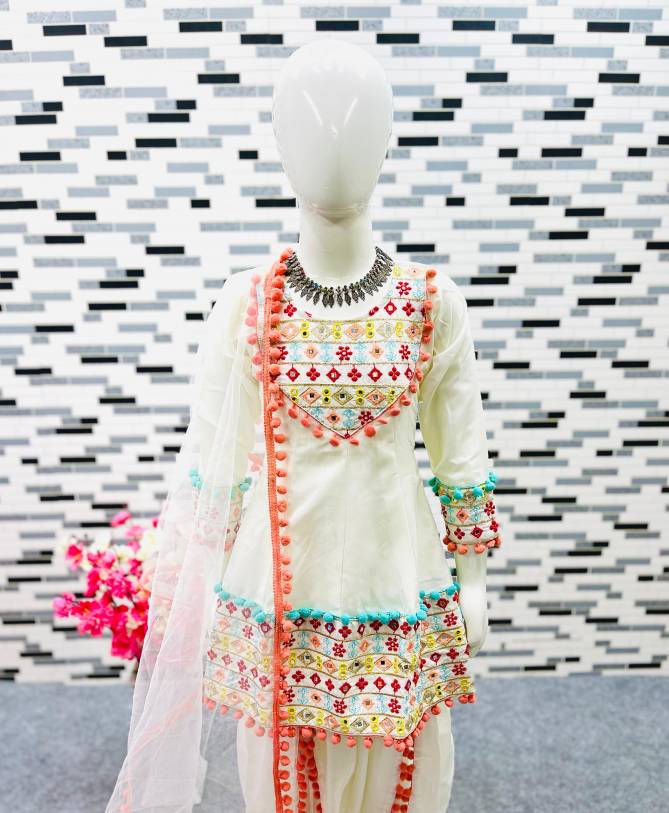 Pom Pom Dhoti Suit