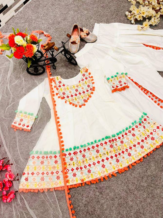 Pom Pom Dhoti Suit